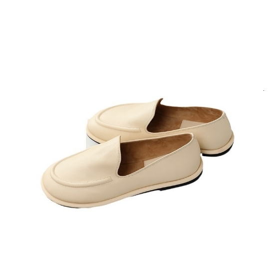 The* R CANAL Loafer For Women Super Soft Lightweight Sheep Leather Shoes 2023 New Solid Rubber Outsole Flat Shoes