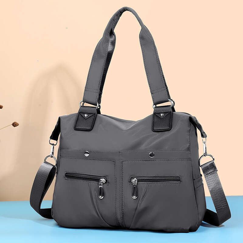 Foreign Trade Handbag, Hand-Held Travel Women's Mother's Nylon Cloth Single Shoulder Diagonal Cross Bag, Large Bags