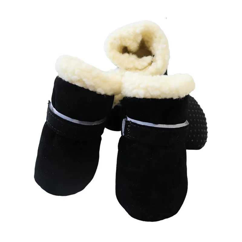 4Pcs Set Winter Pet Shoes for Small Medium Dogs Windproof Boots Non Slip French Bulldog Chihuahua Shoes accesorios para perros 250106