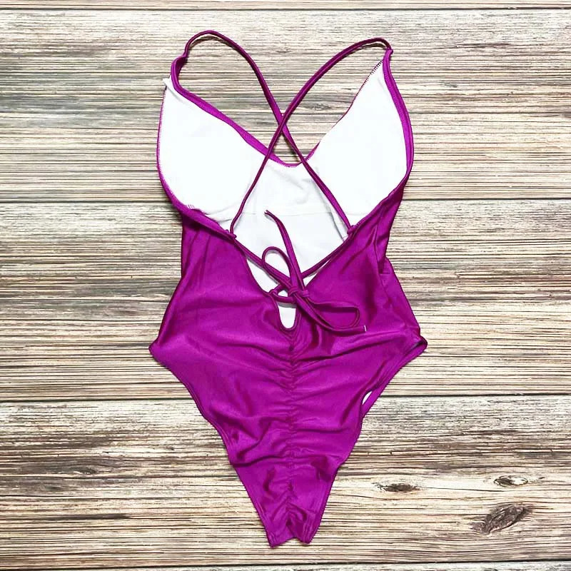 Birthday Queen Squad Swimwear Women Sexy Padded One Piece Swimsuit Woman Bachelorette Party Swimming Suit biquinis feminino 250106