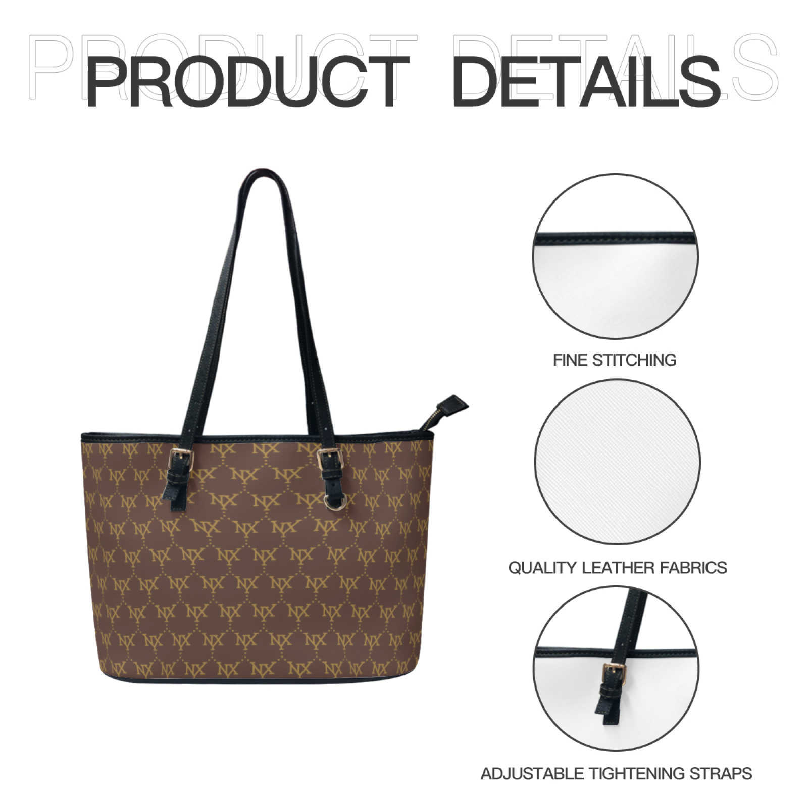 NXY Womens Leather Handbag Designer Tote Bag Black Designer Bag Luxury Women Designers Beach Bag Purse Travel Handbag Purses Totes Handbags