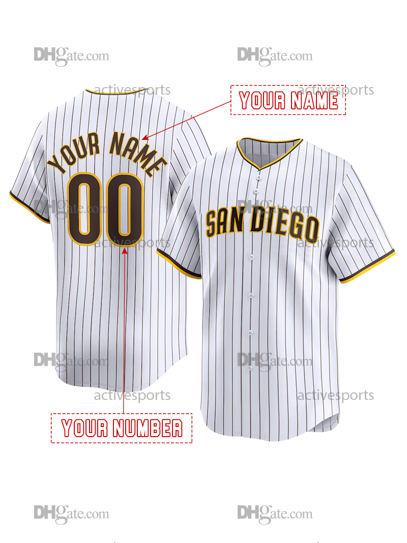 Custom 23 Tatis Jr. Machado Baseball Jersey Bogaerts Musgrove Darvish Heyward Arraez Stitched Number Name Mens Womens Youth