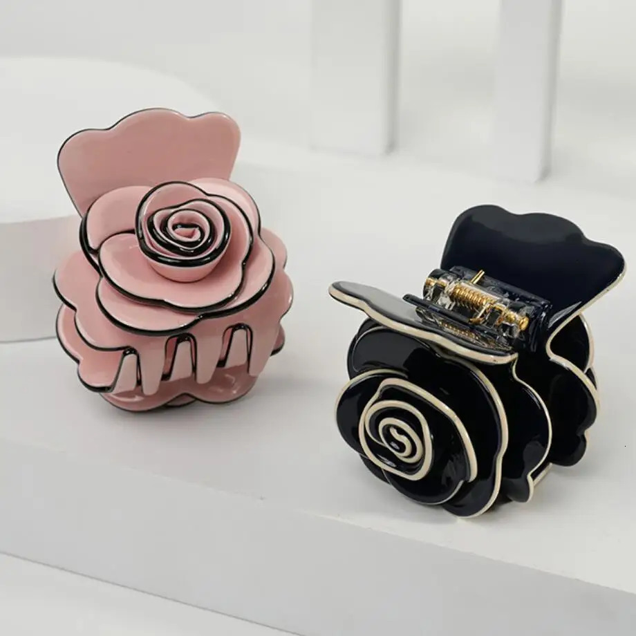 Handmade Hair Claw Clip for Women Girls Charms Flower Hair Accessory Ornament Jewelry Tiara for Office Career Christmas 250106