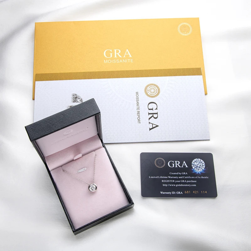 Lnngy 6.5mm Round Bezel Pendant Necklace For Women 925 Sterling Silver Clavicle Chain Necklaces Jewelry Collare Mujer 250106