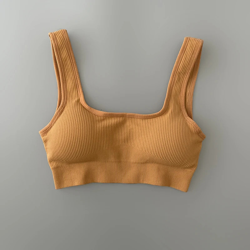 Seamless Sports Bra Woman Fitness Yoga Running Vest Push Up Crop Top Padded Underwear Female Cropped Shockproof Tank Tops 250106