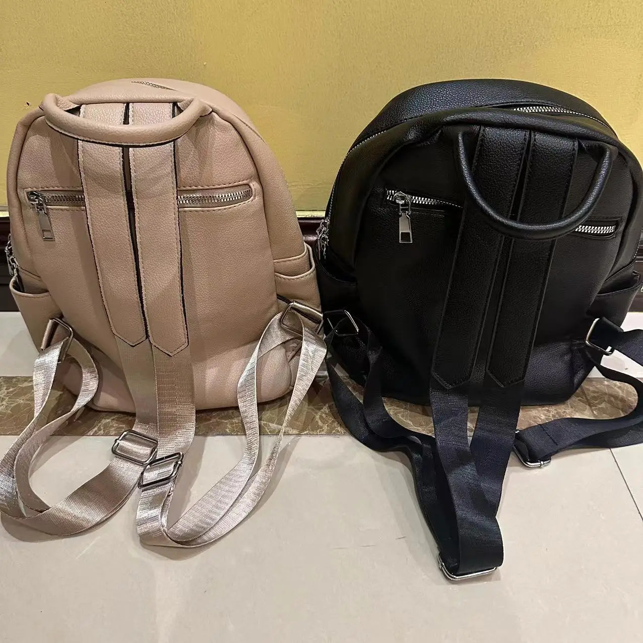 Embroidery Name Backpack Womens PU Bag Fashion Ladies Gift High Quality PU Backpack Personalized Outdoor Small Backpack 250102