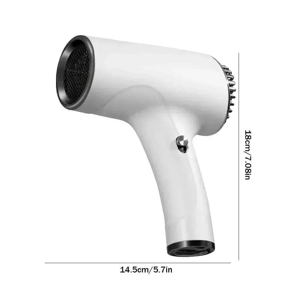 Portable Mini Hair 2600mAh USB Rechargeable Strong Wind High Speed Wireless Anion Handy Blow Dryer For Travel/Ourdoor