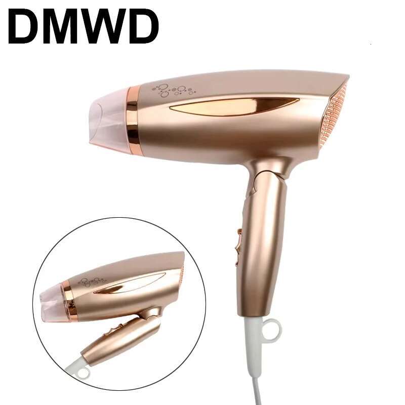 DMWD 1800W Foldable Professional Hair Dryer Electric Hot Cold Wind Hairdryer Handle Hairdressing Salon Styg Drying Air Blower