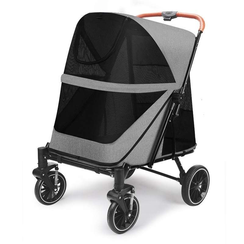 Foldable Large Pet Stroller for Elderly and Disabled Dogs and Cats