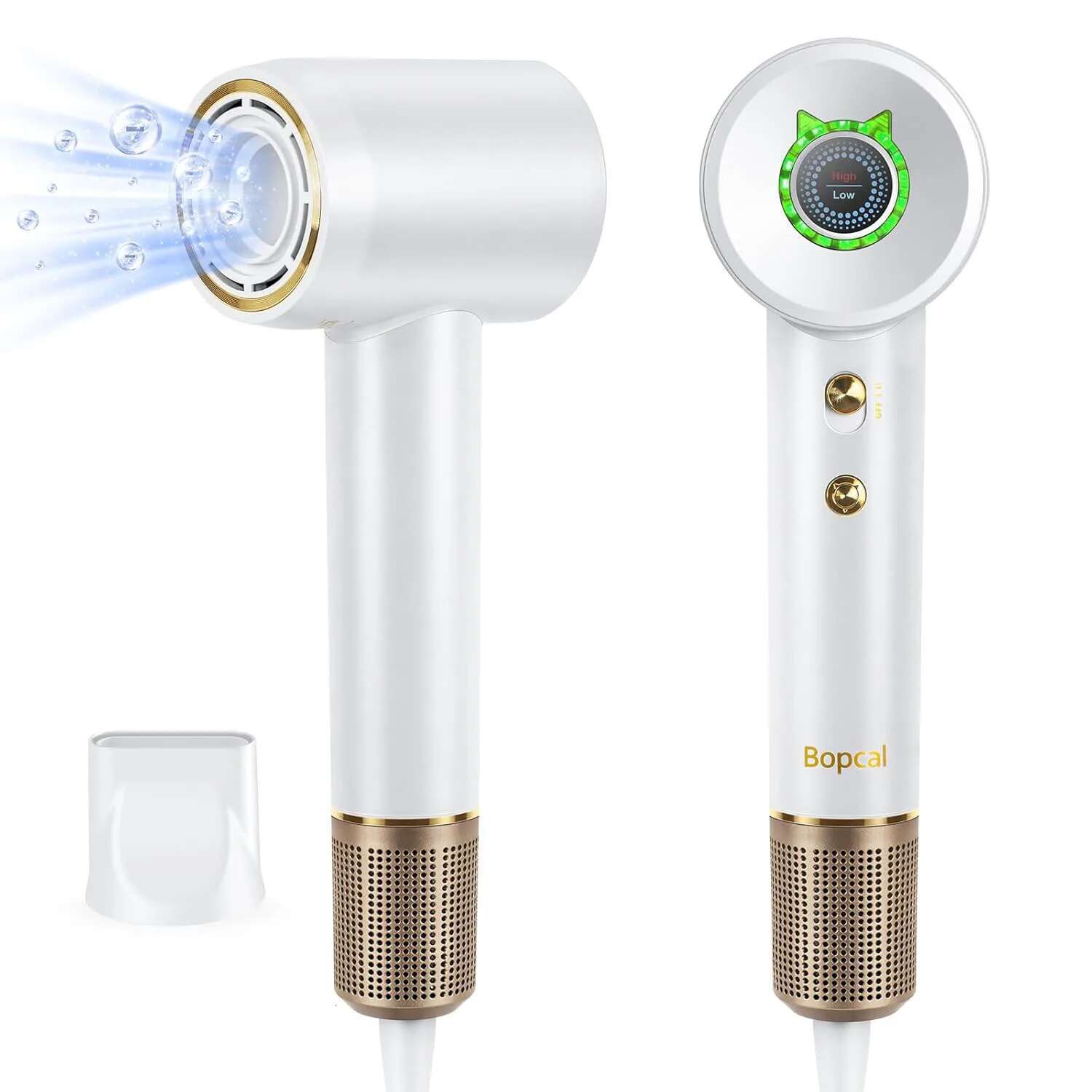 1600W Professional High Speed 110000RPM Brushless Cold Hot blower Silent Touch Screen Home Hair Dryer Fast Dry