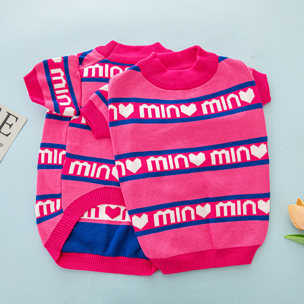 Fashion Luxury Dog Sweater Heavy Warm High Quality Pet Clothing Designer Dog Clothes