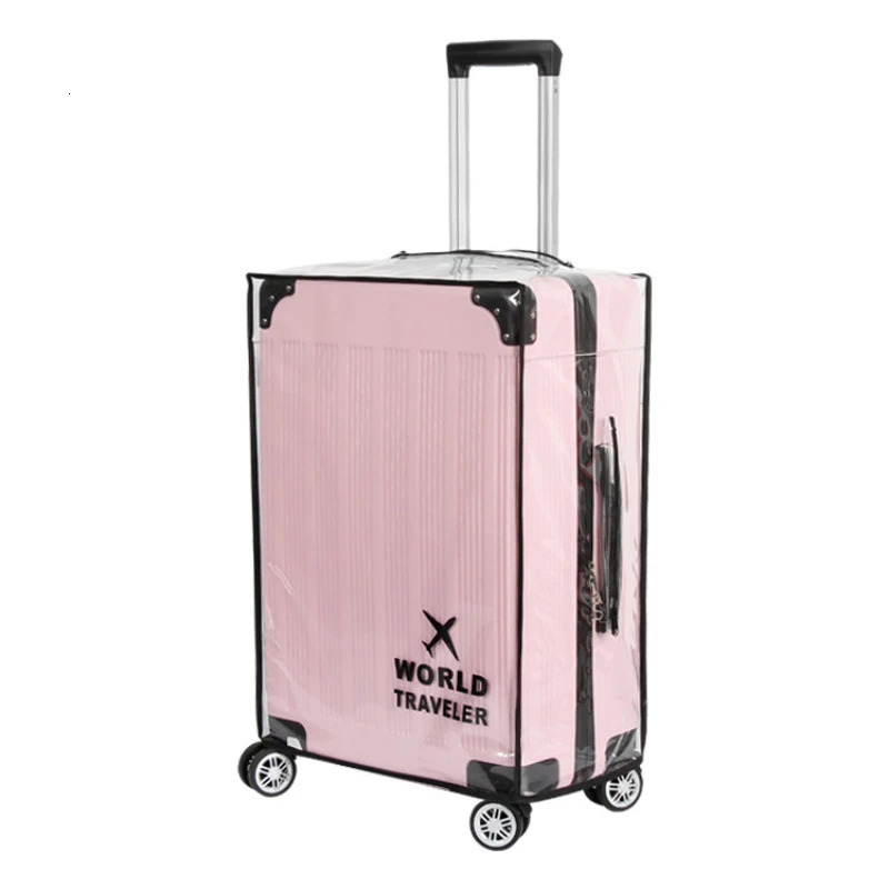 PVC Luggage Cover Waterproof 20 To 30 Inch Suitcase Dustproof Protective Cover Double-Side Transparent Trolley Case Cover 250103