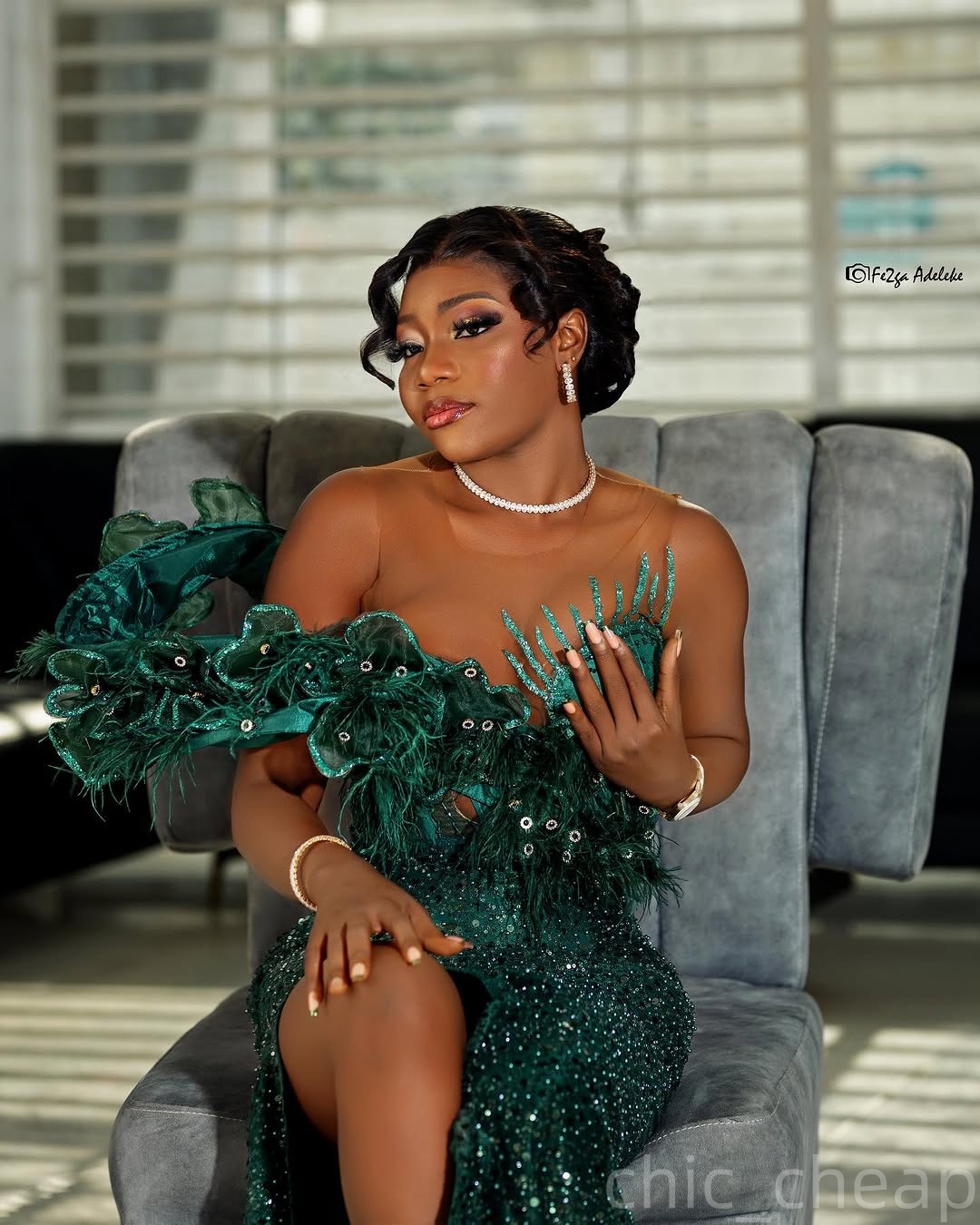 Dark Green Mermaid Prom Dresses 2025 Feather Crystals Florals Sequined Evening Formal Party Second Birthday Engagement Gowns Plus Size Dress For Speci