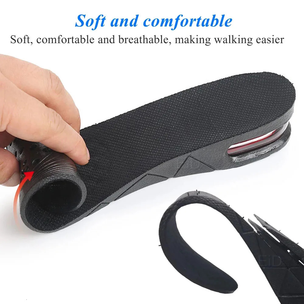 EiD 39cm Invisible Height Increase Insole Cushion Lift Adjustable Cut Shoe Heel Insert Taller Support Absorbant Foot Pad 250106