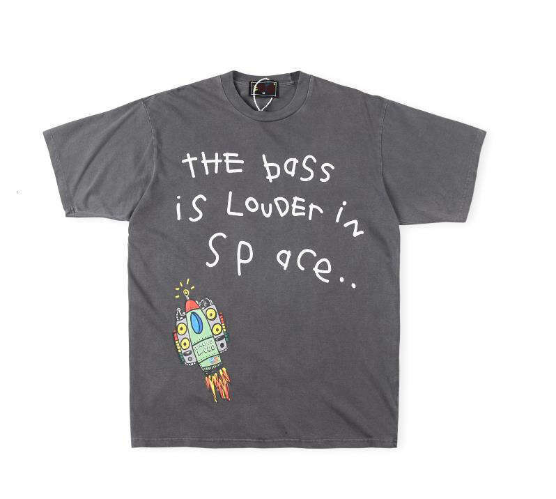 Summer new trendy music festival graffiti hand-painted loose short sleeved T-shirt for men and women, couple style base shirt