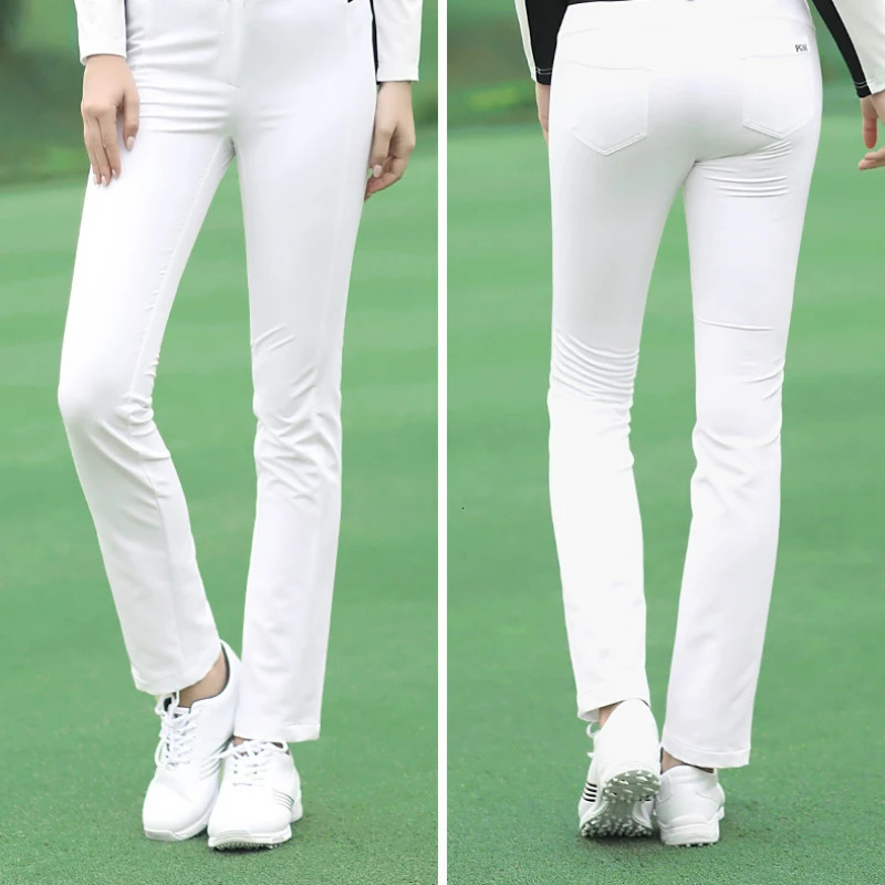 PGM Autumn Winter Ladies Golf Pants Women High Elasticity Sport Trousers Slim Fit Golf/Tennis Pants Warm Windproof Golf Clothing 250102