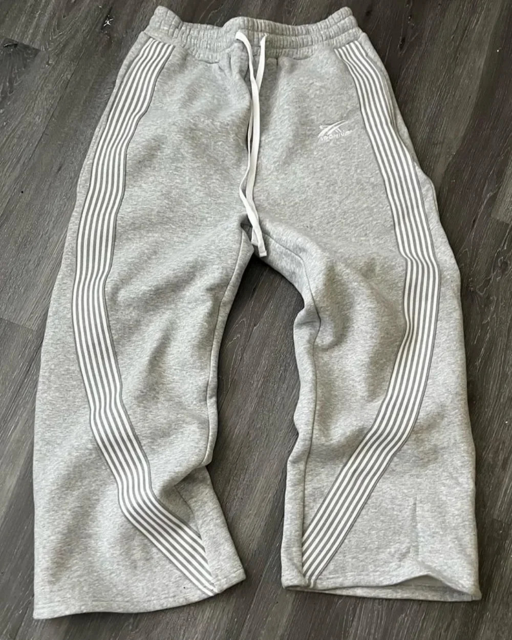 Y2k American retro striped knitted pants mens streetwear hip-hop Harajuku loose sports pants casual fashion wide leg pants 250103