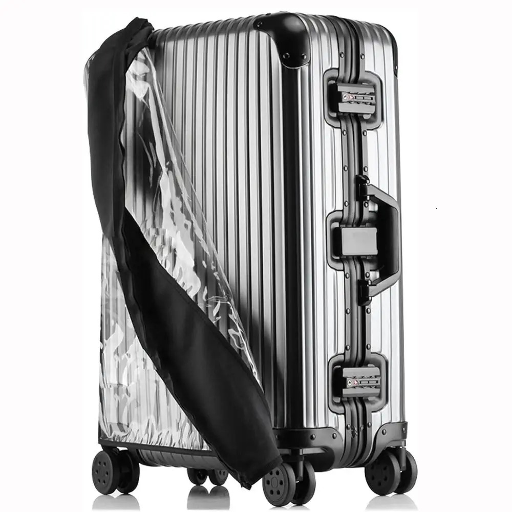 No Disassembly Required Suitcase Cover Elastic Waterproof Luggage Dust Cover PVC Transparent Clear Luggage Protector 250103