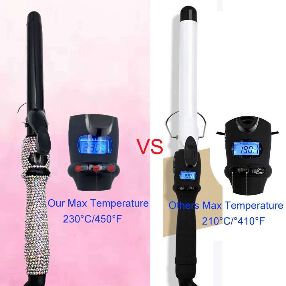 Irons with Clips Rhie Curg Wands for Long Lasting Curls or Waves modelador de cachos boucleur cheveux