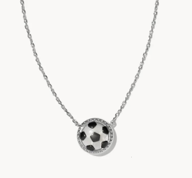 European and American Trends Sweet Fresh Simple and Generous Commuting Style Small and Exquisite Versatile Football Necklace 250106