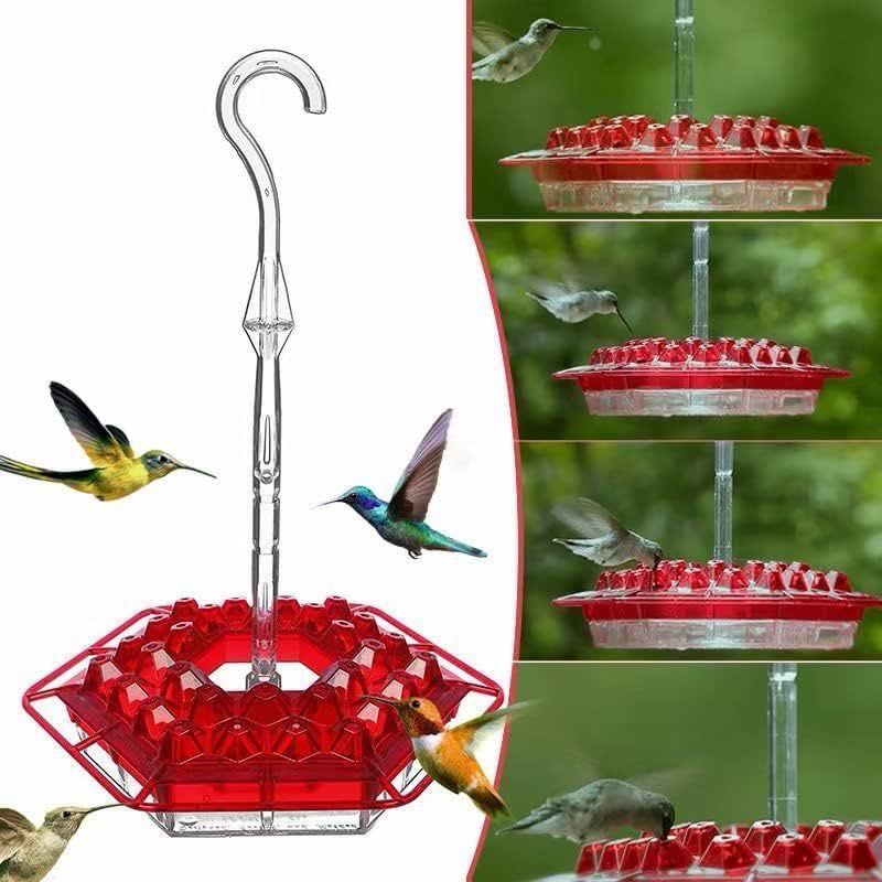 Sleek Hummingbird Feeder with Perch and Built-In Ant Moat for Safe Drinking Experience
