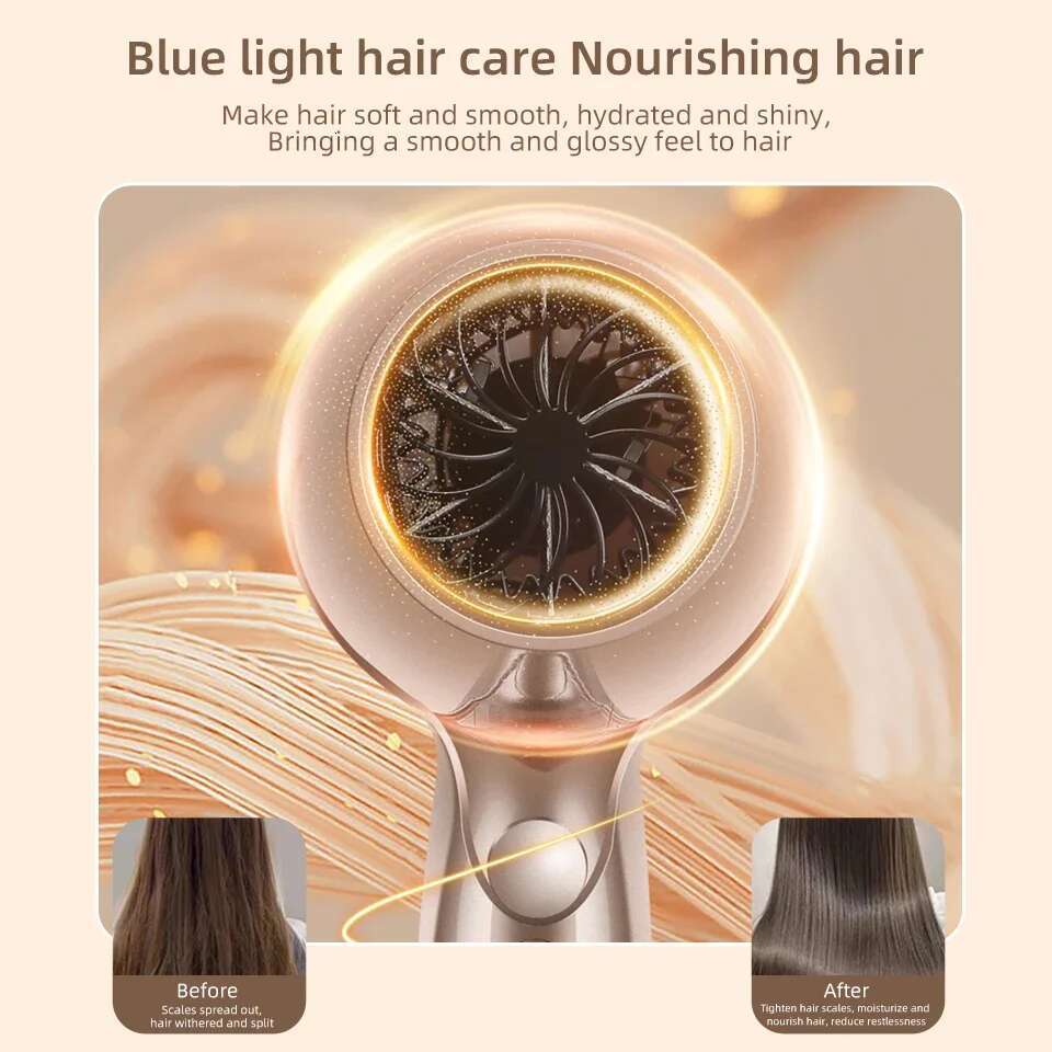 Wind Dryer 2000W High Power Negative Ion Quick Drying Home Styg Professional Hair Drye Blue Light Care