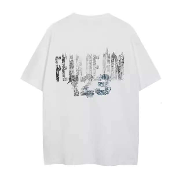 FOG new alphanumeric printed T-shirt, unisex trendy brand versatile short sleeved base shirt