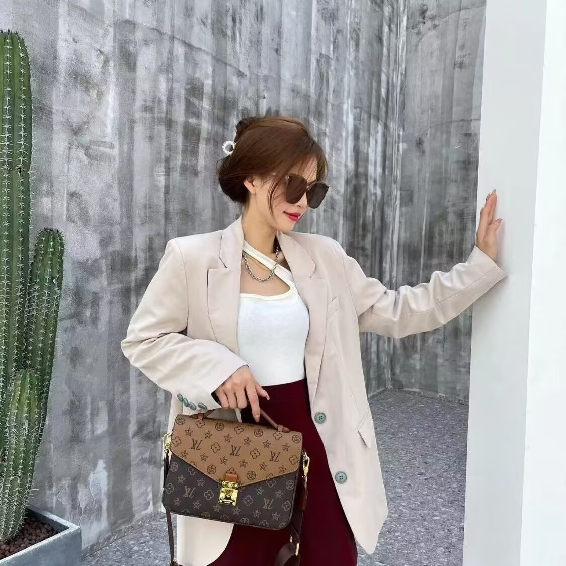 High Quality Bag Handbag women Sale Discount Genuine leather match pattern Date code Serial number Shoulder damier letters plaid Bag