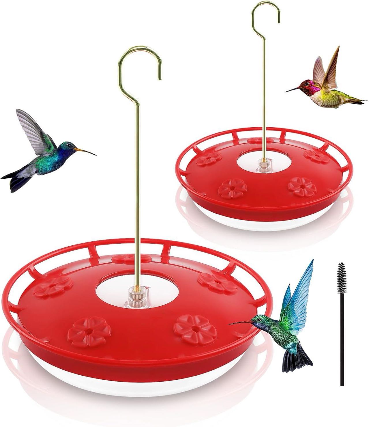 Hummingbird Feeders for Outdoors Hanging With Perch And Built-in Ant Moat Humming Bird Feeder 2024 New Windchime