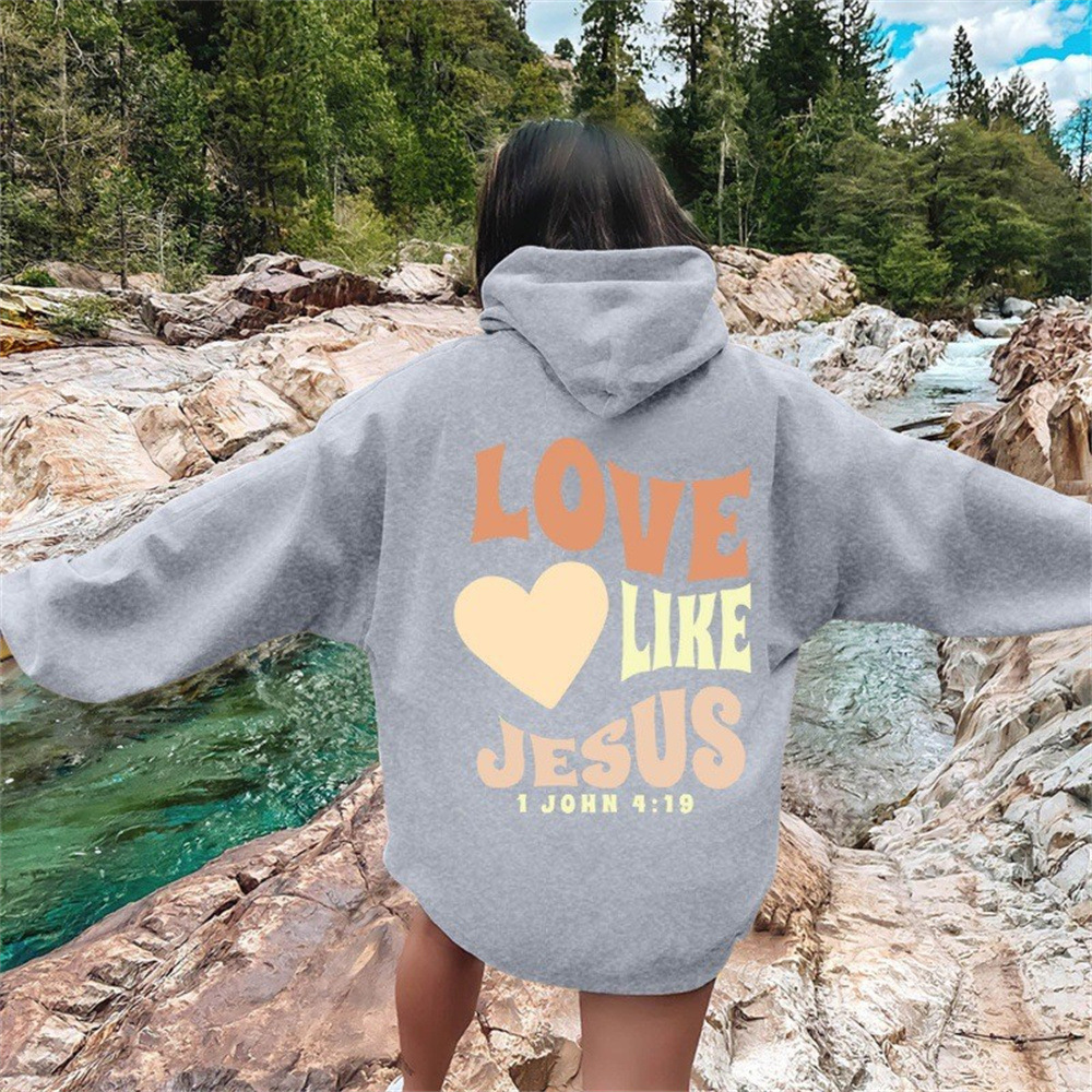 New Off Shoulder Sleeve Printed Loose Wool Hooded Sweatshirt, 2025 New Model Free Shipping Suitable For Women's Sportswear