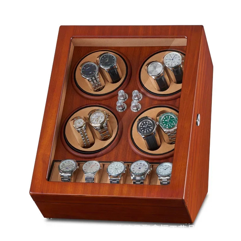 85 fully rewinding automatic mechanical watch winding box rotating watch winding cabinet clock box organizer display storage box 250102
