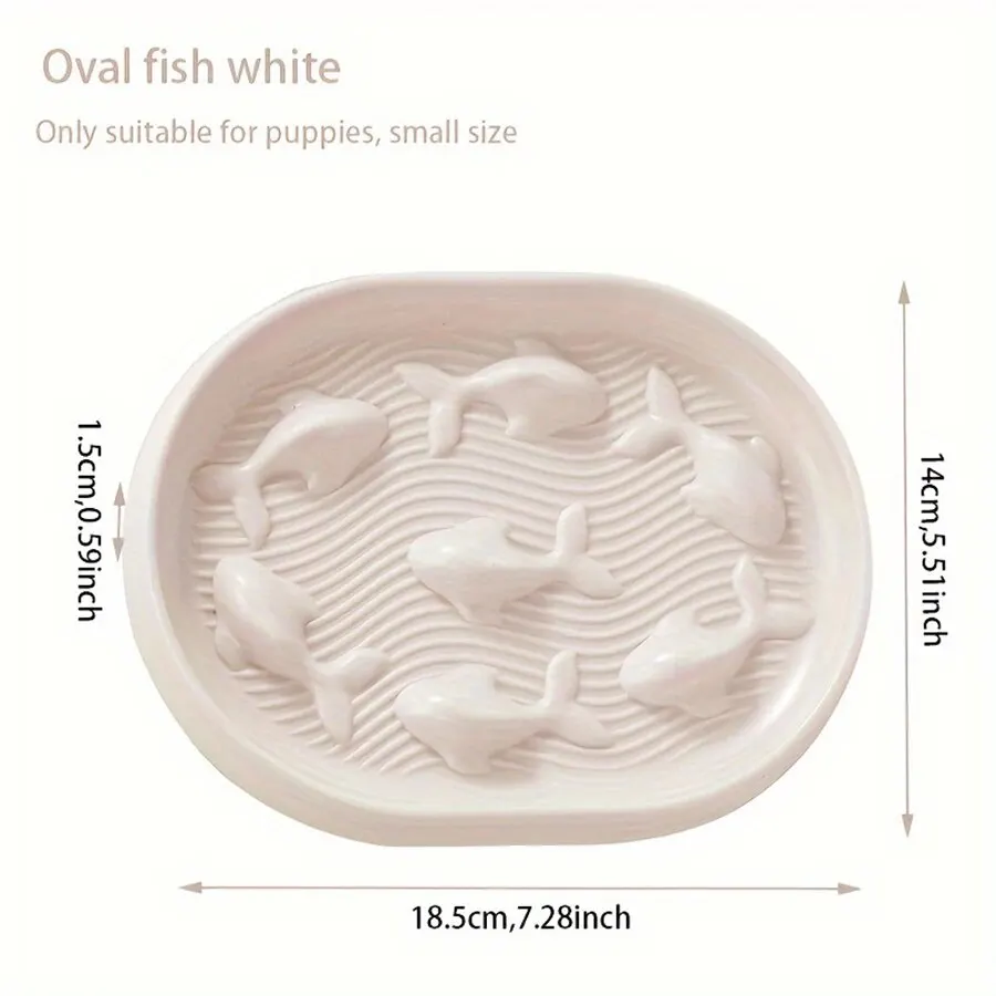 135964 Cute Cartoon Drinking Water Feeding Bowl Ceramics Food Utensils Cat Dog Pet Supplies Accessories