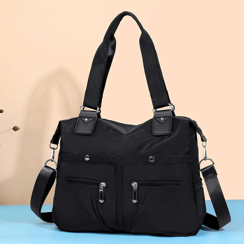 Foreign Trade Handbag, Hand-Held Travel Women's Mother's Nylon Cloth Single Shoulder Diagonal Cross Bag, Large Bags