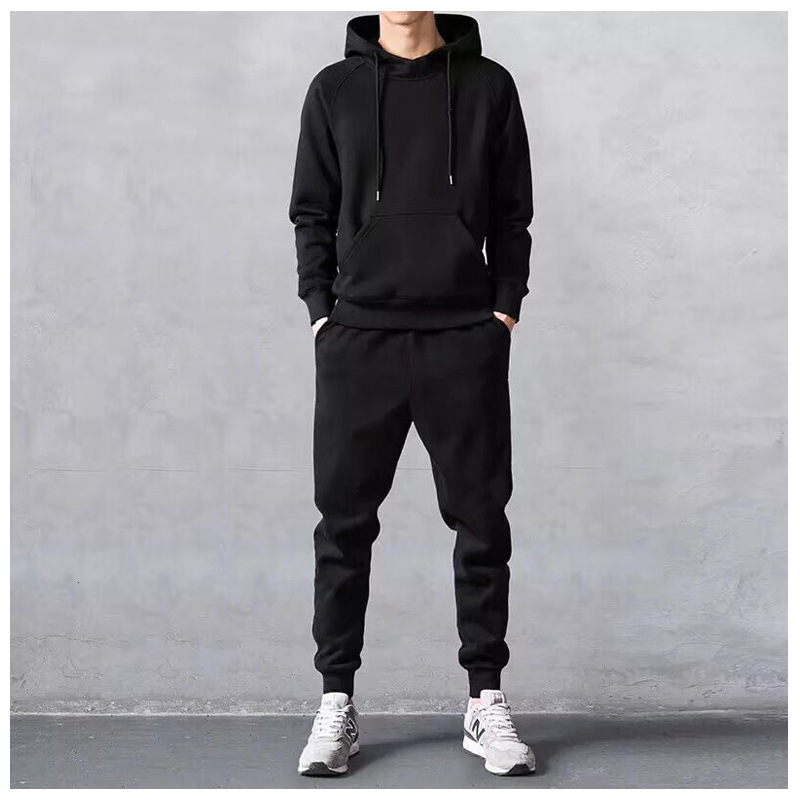 2023 autumn/winter new pullover mens sports top solid color hoodie casual hooded jacket