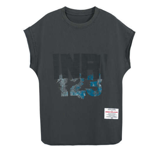 Trendy brand new FOG RRR123 digital letter printed shoulder T-shirt for men, stylish and versatile short sleeved shirt