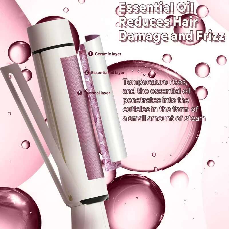 NOVUS 40MM Curlers 4000W Negative Ion Ceramic Care Big Wand Wave Hair Styler Curg Irons Fast Heating Wavers Styg Tool