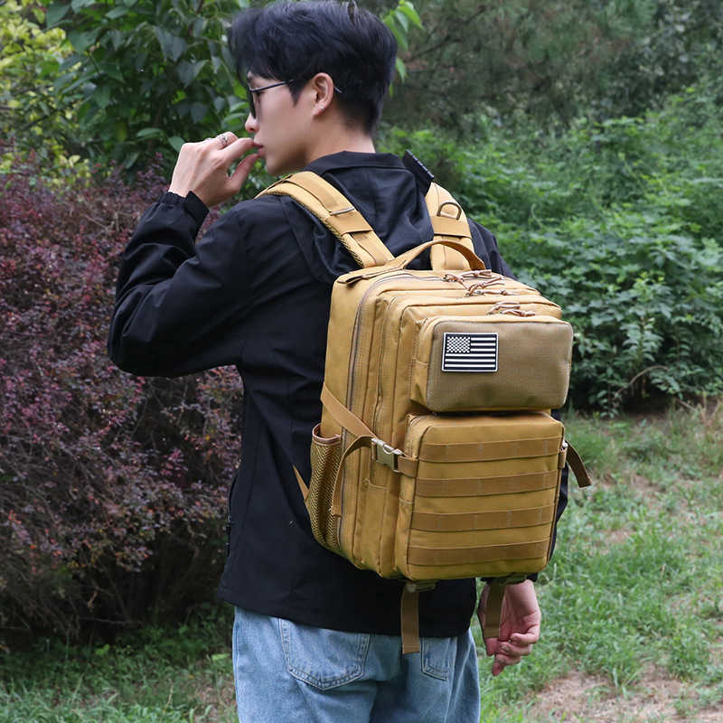 Tactical Bag Outdoor Hiking Bag Daypack Backpack Sports Multifunctional Large Capacity Travel Bag Backpack 240920