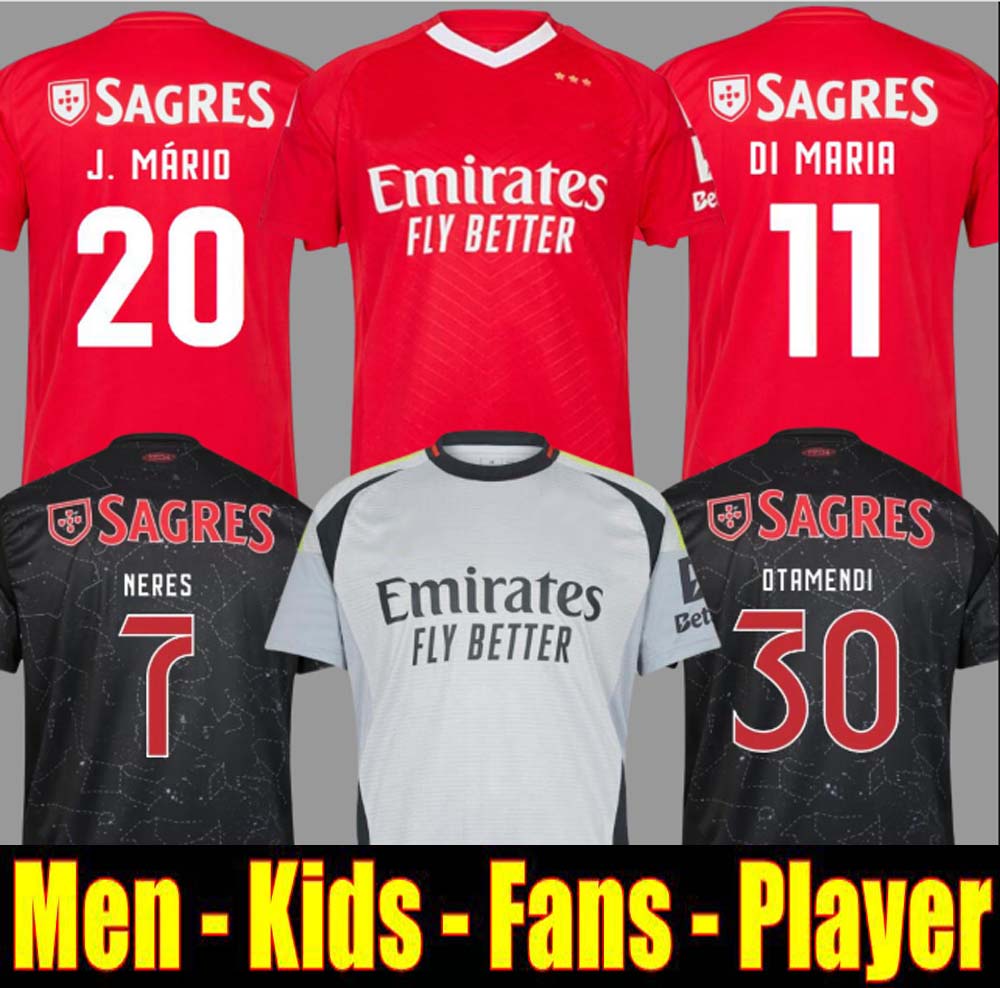 24 25 Fans Player version BenficaS soccer jerseys SEFEROVIC WALDSCHMIDT RAFA G.RAMOS 2024 2025 Home Away Men kids kit Football shirts OTAMENDI Di Maria Pavlidis