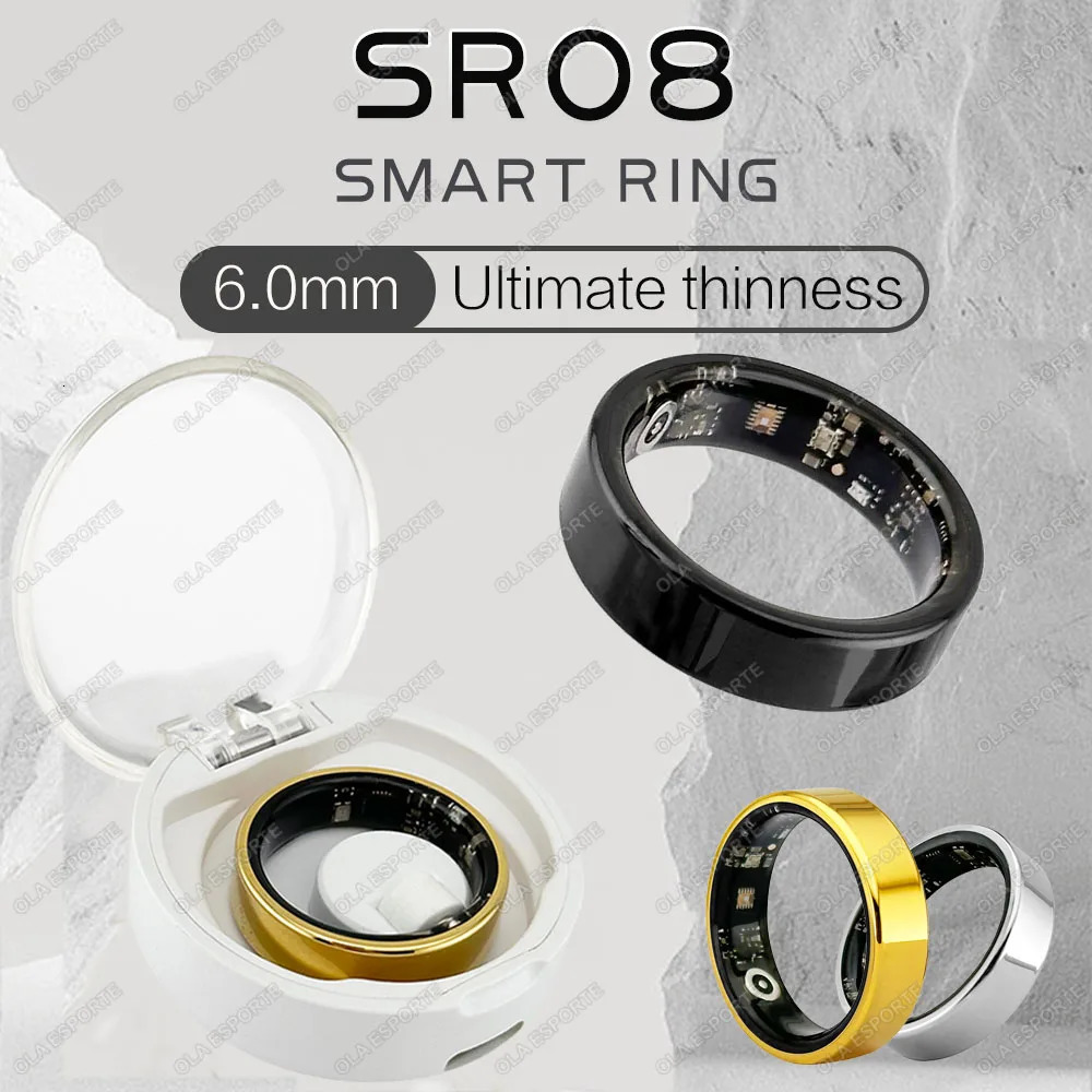 For Galaxy Ring Heart Rate Temperature Monitoring Rings Multi Sport Modes IP68 Waterproof Smart Ring Men Women 250106
