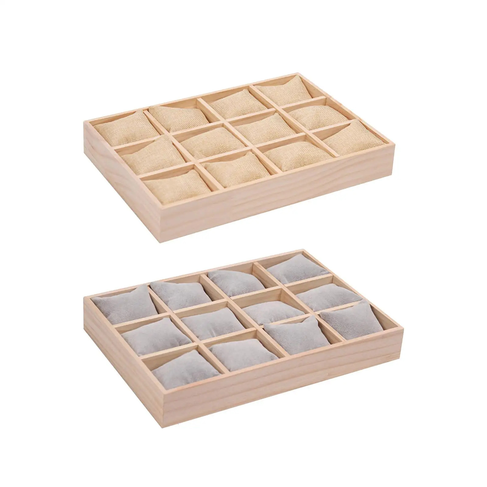 Watch organizer tray display box wooden display box gift counter bracelet 250102