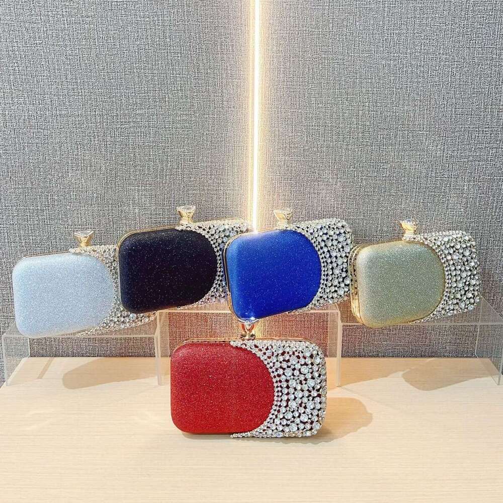 New Cross-Border High-End Handbag With Dia Inlay, Single Shoulder Diagonal Cross Bag, Wedding Banquet Cheongsam And Dinner Bags