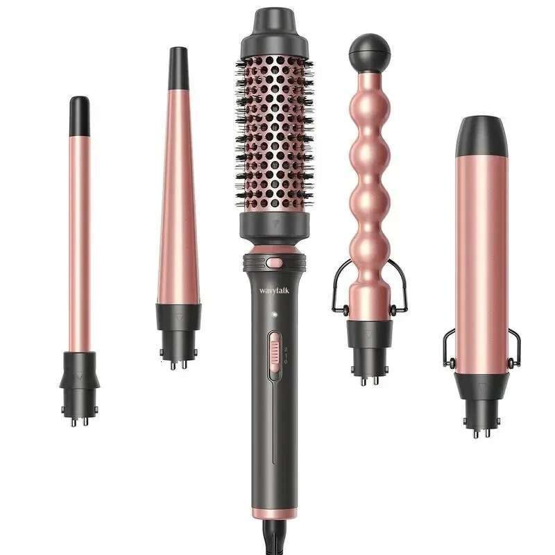 Wavytalk 5 in 1 Curg Wand Set With Thermal Brush