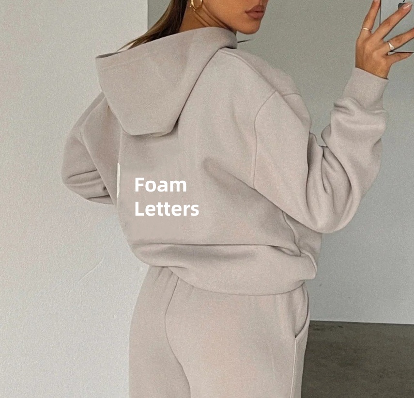 Hoodies Designer Women Sweatshirts Foam letters Clothing Sporty Long Sleeved Pullover Hooded Tracksuits Spring Autumn Winter afc