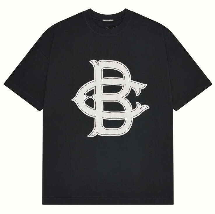 New Spring/Summer High Street Simple Abstract Printed T-shirt for Men and Women Trendy Brand Hip Hop Short Sleeve