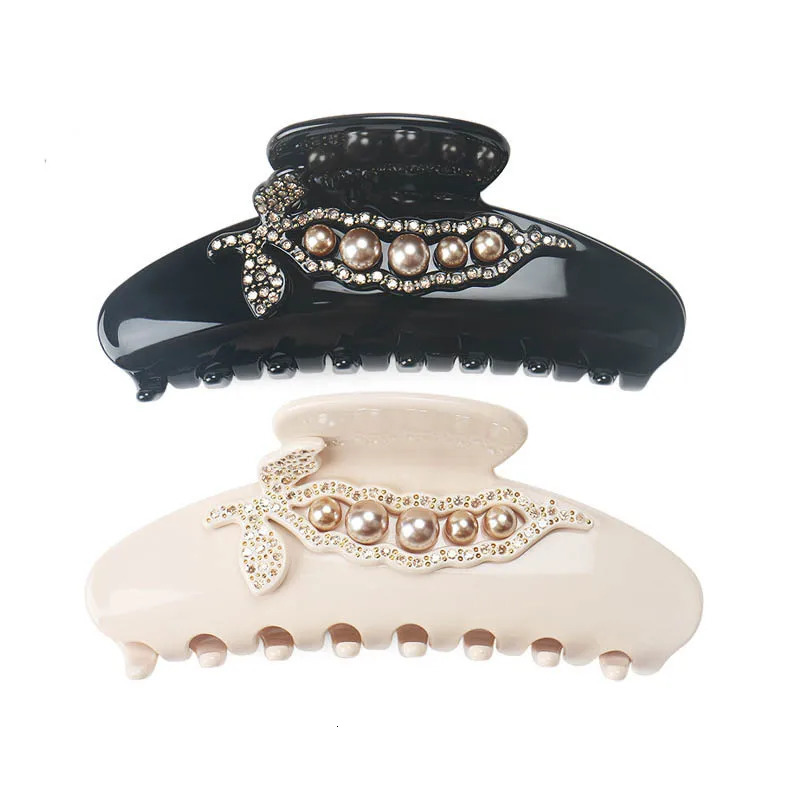 A French Styles Hair Jewelry Ornament Accessory for Women Girls Classic Hair Claw Clip Ponytail Holder for Business Travel Prom 250106