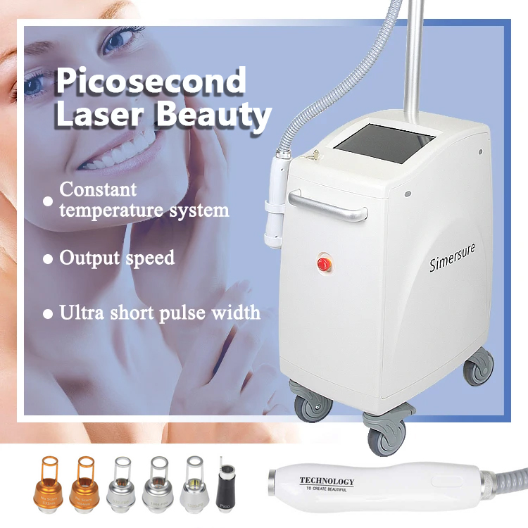 Non-invasive Powerful Picosecond Laser Painless Tattoo Removal Nd Yag Q Switched Pico Eyebrows Washing Mole Spot Remove 3 Wavelength Carbon Peel Pico 