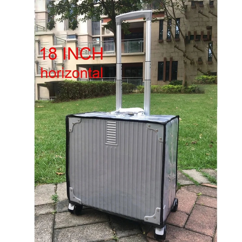Clear PVC Suitcase Cover Protectors 18 20 22 24 26 28 30 Inch PVC Transparent Travel Luggage Protector for Carry on 250103