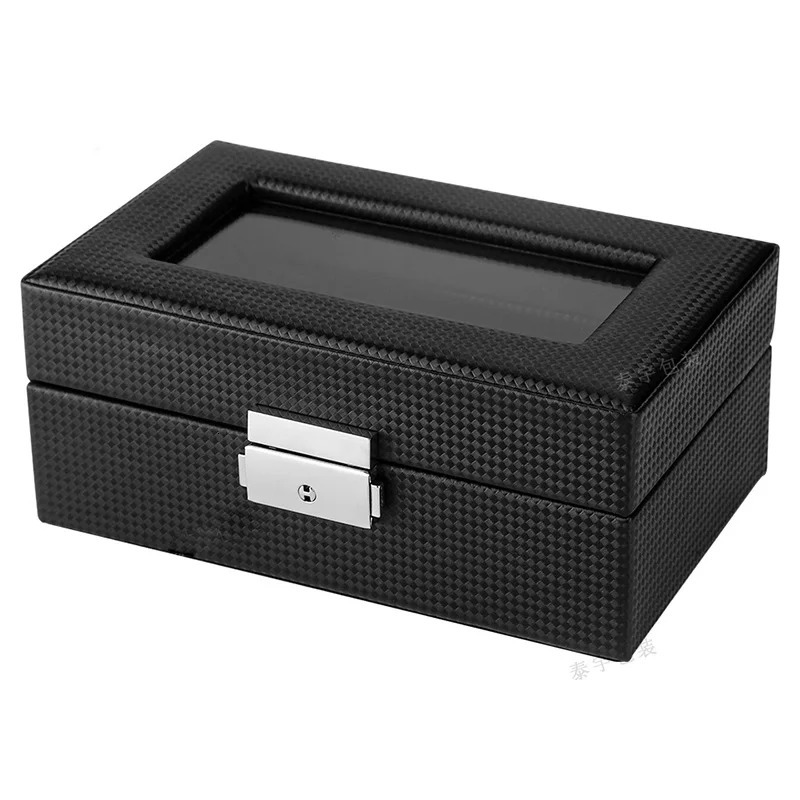 Watch Box Gift Box 3 Carbon Fiber Black Watch Storage Display Box 3 Watch Box Watch Organizer Gift Customization 250102