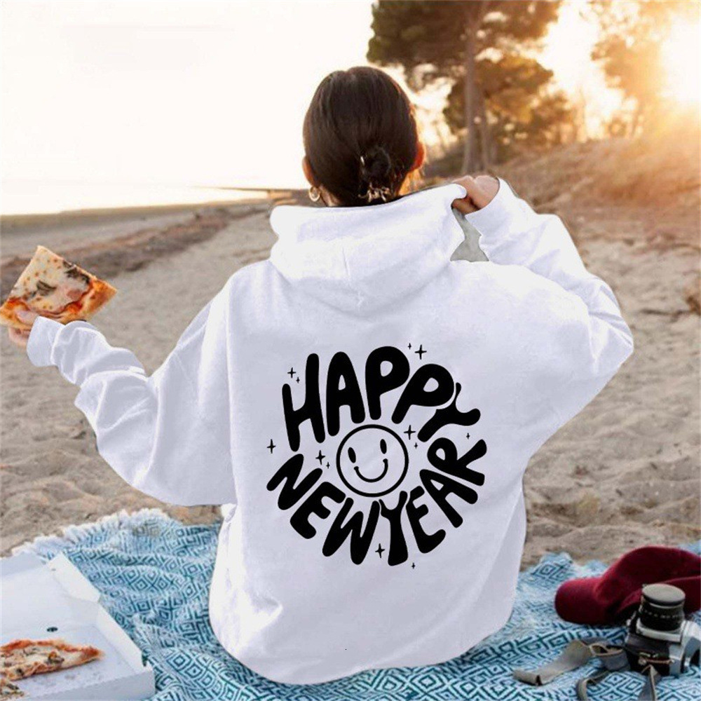 Letter Back Printed Sweatshirt Spring Autumn Men's And Women's Long Sleeved Versatile Casual Top Hooded Sweatshirt