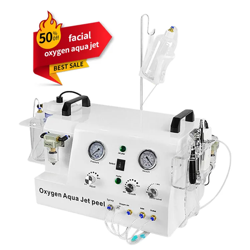 5 in 1 Oxygen Aqua Jet Peel Machine Oxygen Spray Skin Scrubber Diamond Microdermabrasion Machine Facial Deep Cleaning Skin Rejuvenation Machine